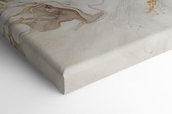 Elegant swirls of cream and amber
