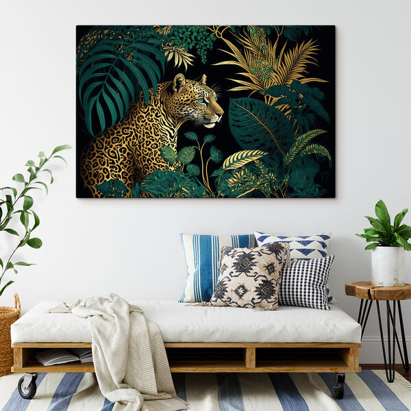 A leopard in the jungle A leopard in the jungle