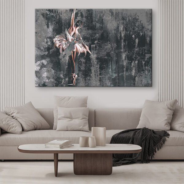 A painting of a woman in a tutu