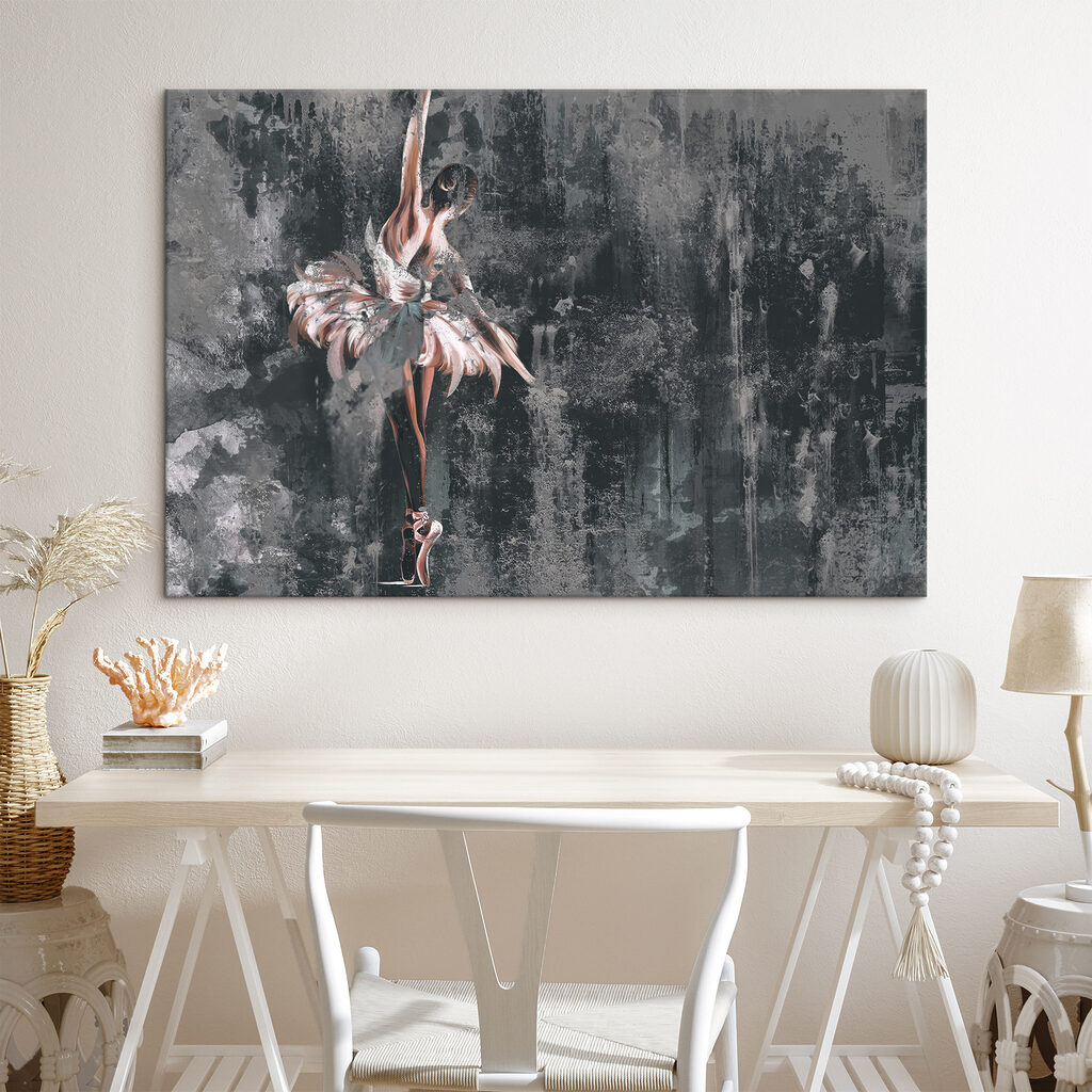 A painting of a woman in a tutu