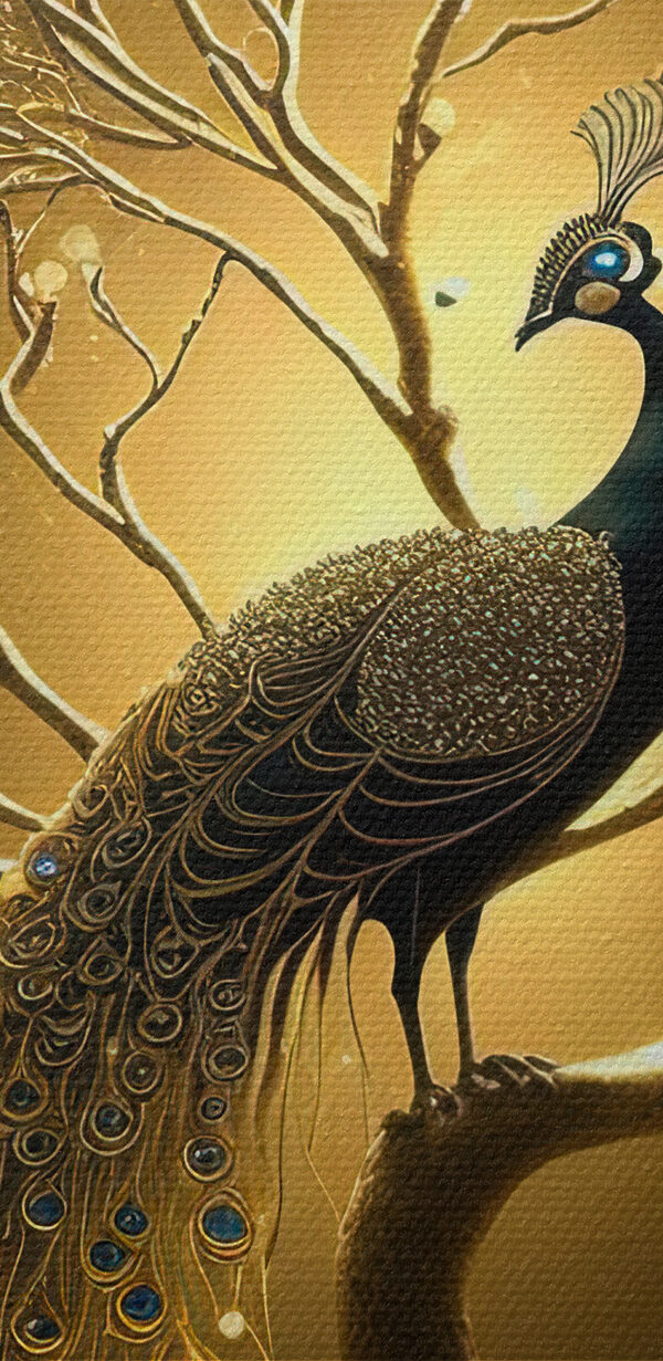 A peacock on a tree