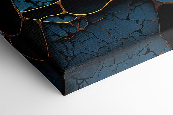 Turquoise and bronze abstract elegance