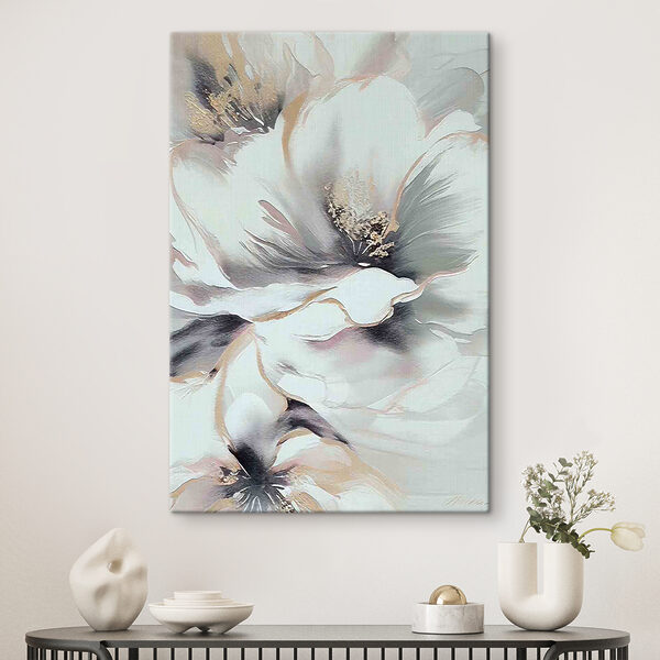 A painting of a flower
