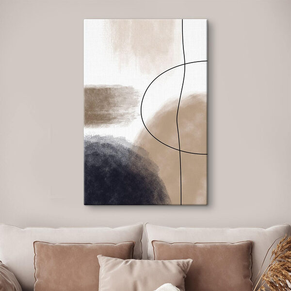 Abstract shapes in muted tones