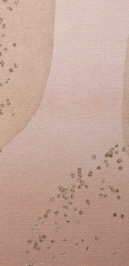 A watercolor painting of squares and dots