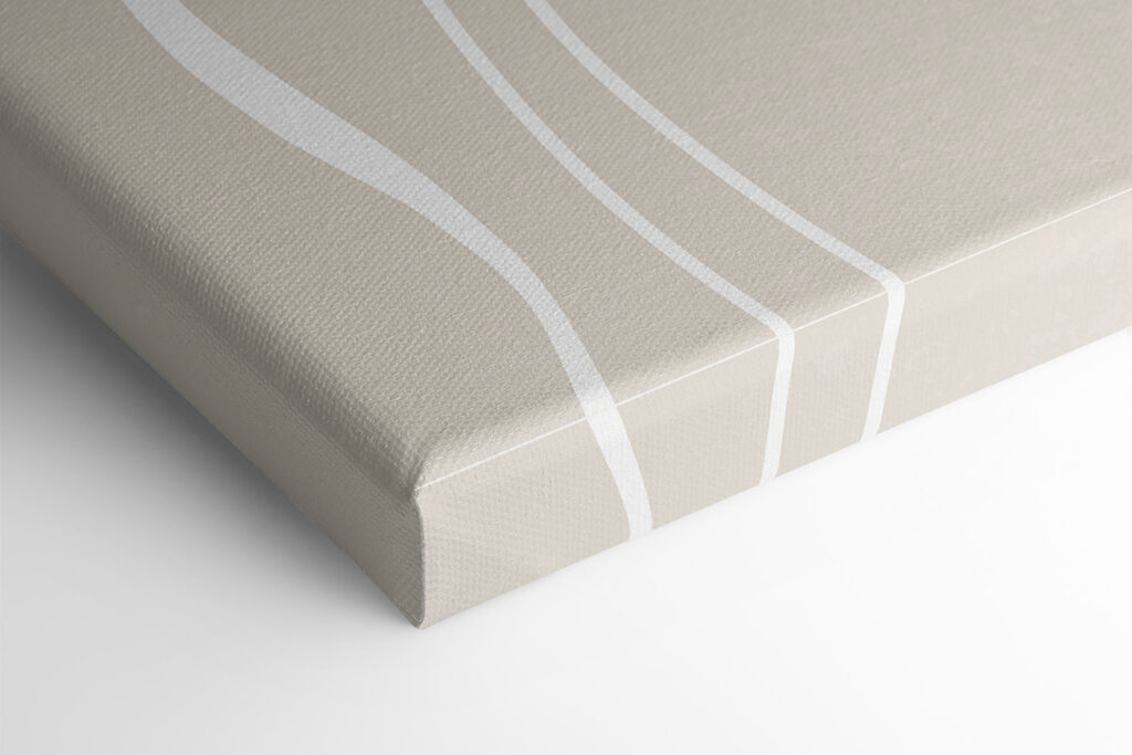 A white lines on a beige background A white lines on a beige background