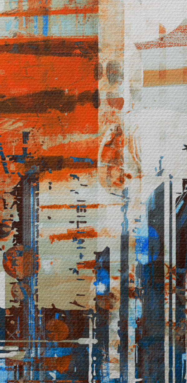 A painting of a city
