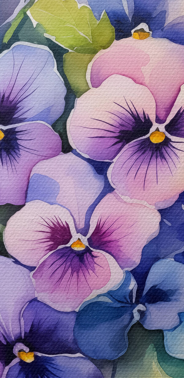 A bouquet of purple and blue flowers A bouquet of purple and blue flowers