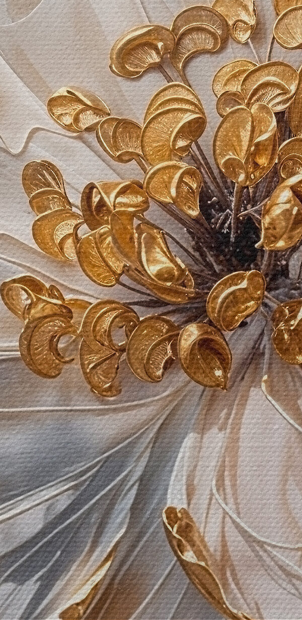 A close up of a flower