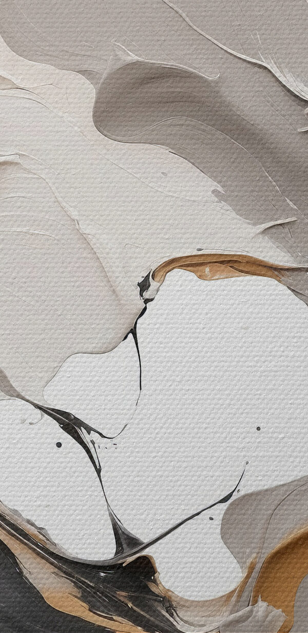 A close up of a painting