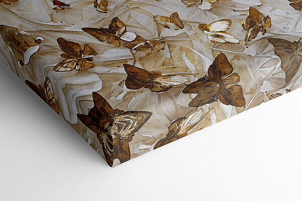 Butterflies dancing on textured canvas Butterflies dancing on textured canvas