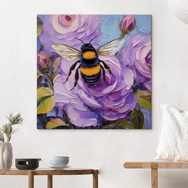 A bee on a flower
