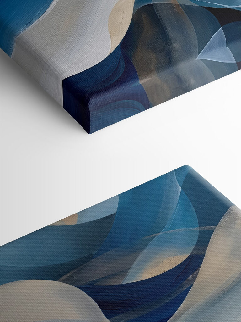 Blue and white wavy lines Blue and white wavy lines