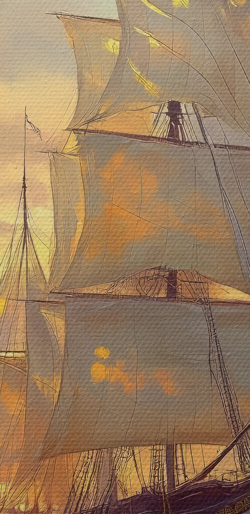 Ship in the ocean