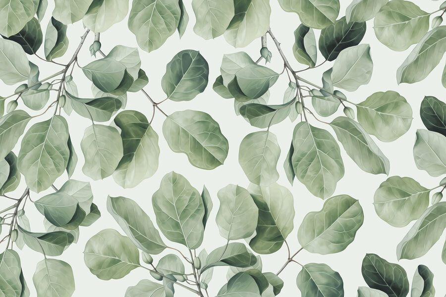 Patrón de follaje verde vibrante de la naturaleza