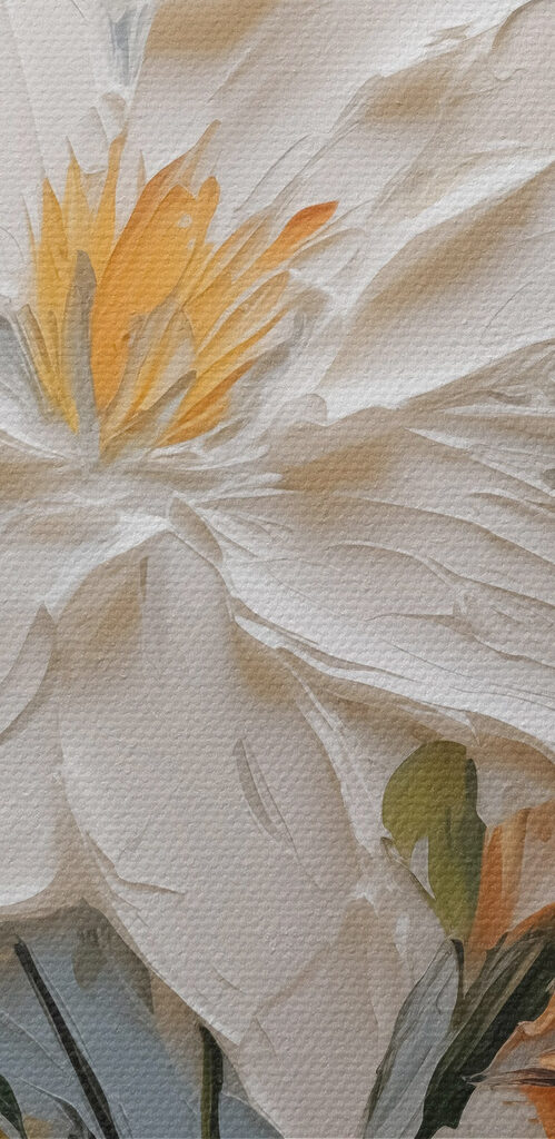 Painting of a flower Painting of a flower