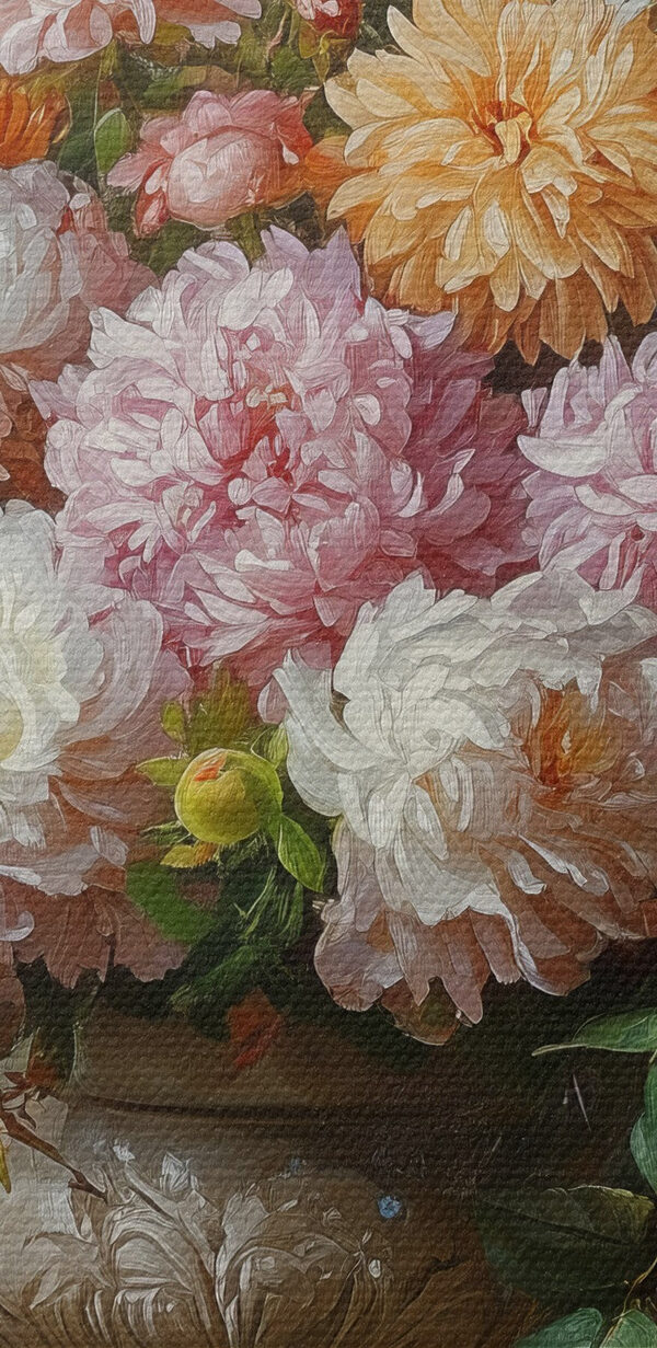 Painting of flowers in a vase