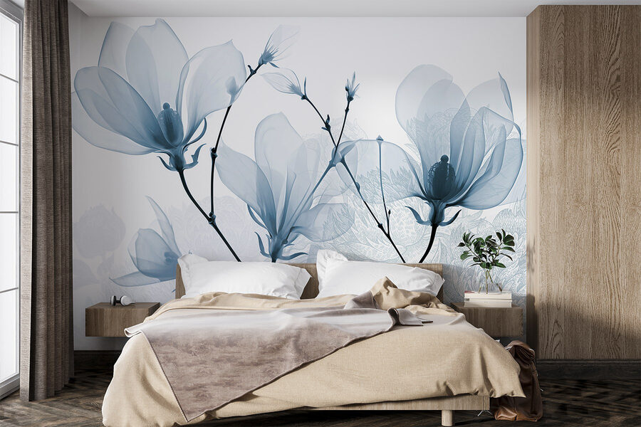 Delicadas flores en tonos suaves