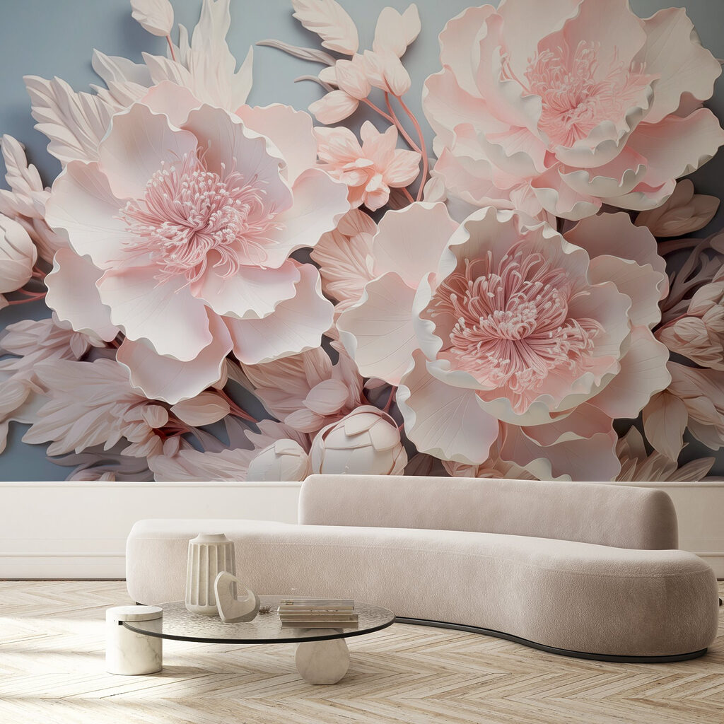 Group of white flowers Group of white flowers