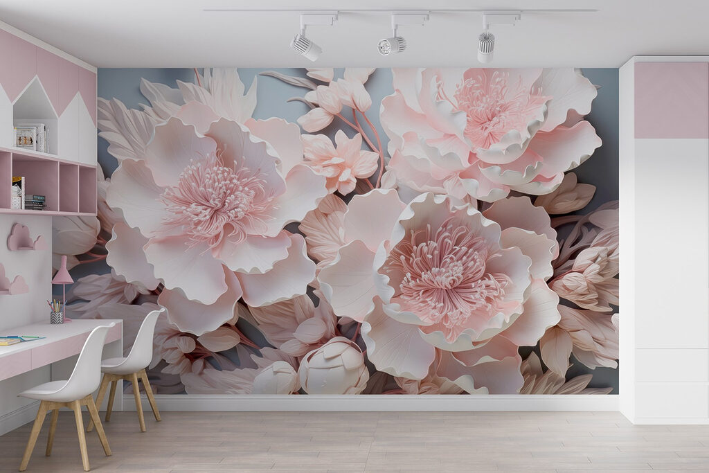 Group of white flowers Group of white flowers