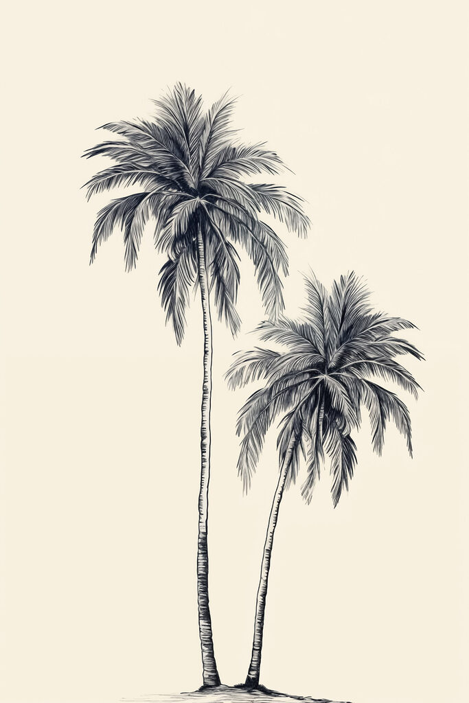 Group of palm trees Group of palm trees