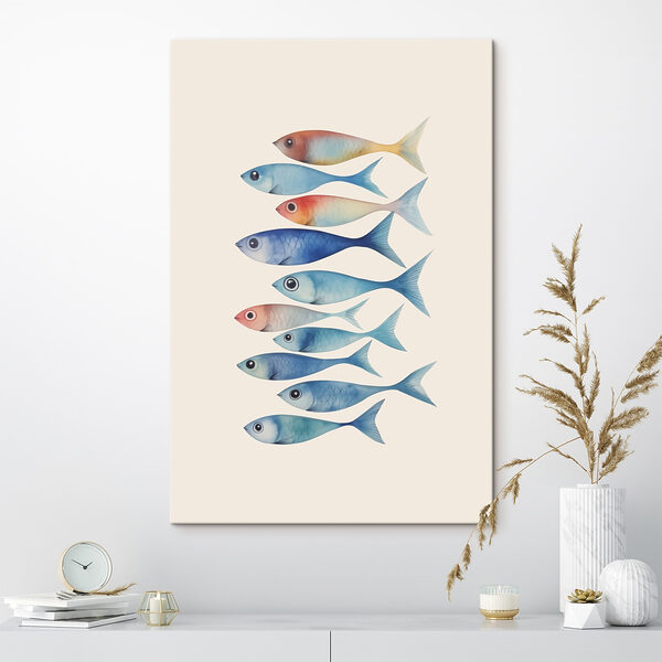 Cuadros Grupo de peces de diferentes colores (SKU: s43960) Cuadros Cuadros Grupo de peces de diferentes colores (SKU: s43960)