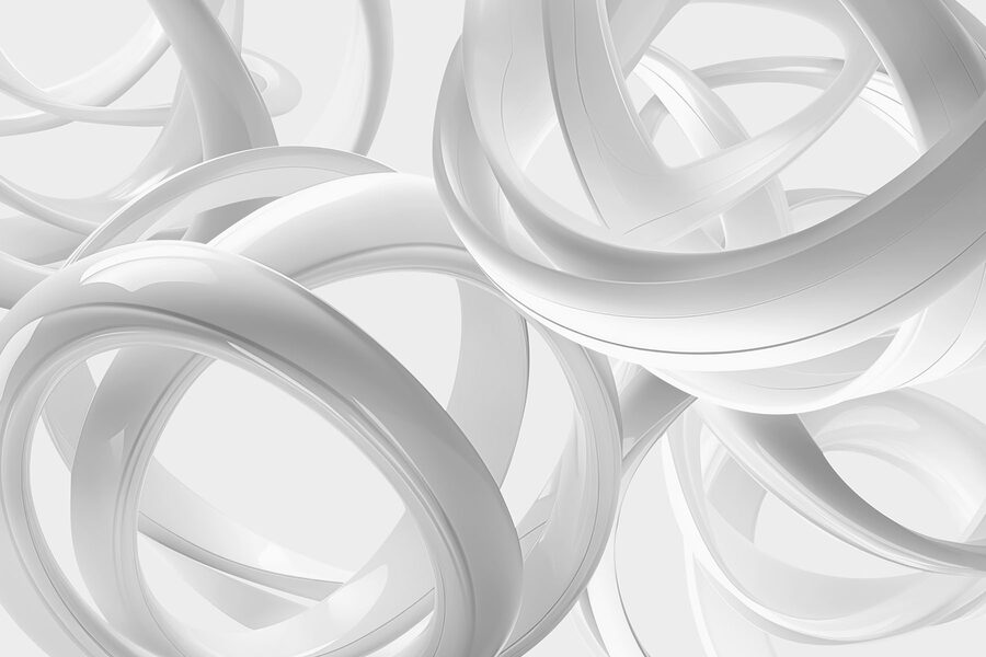 Grupo de anillos blancos