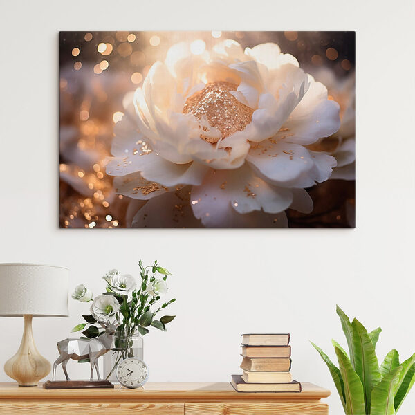 Cuadros Una elegante flor bajo una luz tenue