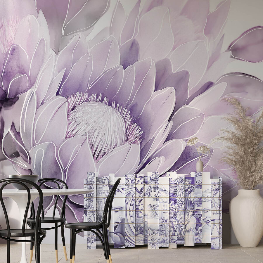 Delicadas flores en tonos suaves
