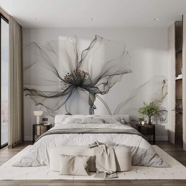 Fotomurales Fotomurales Flor de material transparente (SKU: w03692)