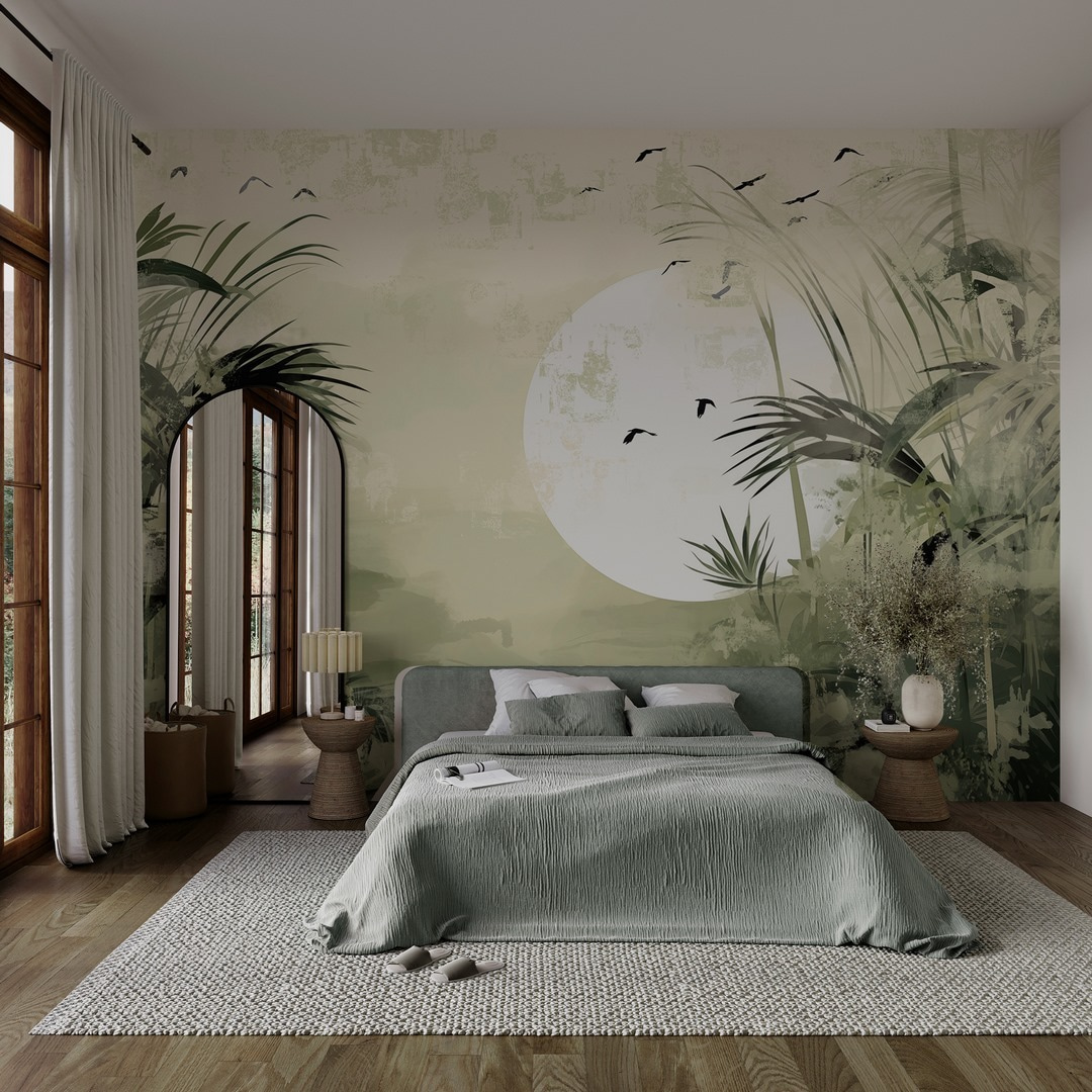 Painting of a tropical forest Painting of a tropical forest