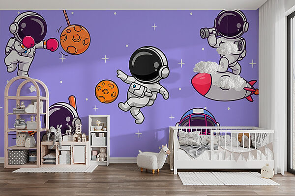 Dibujos animados de astronautas en el espacio Dibujos animados de astronautas en el espacio