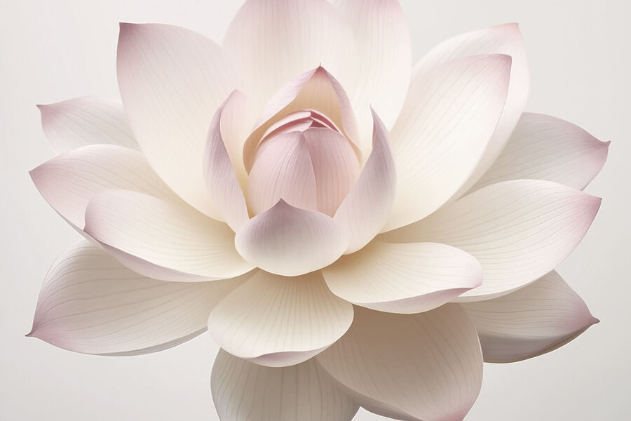 Flores delicadas en colores suaves