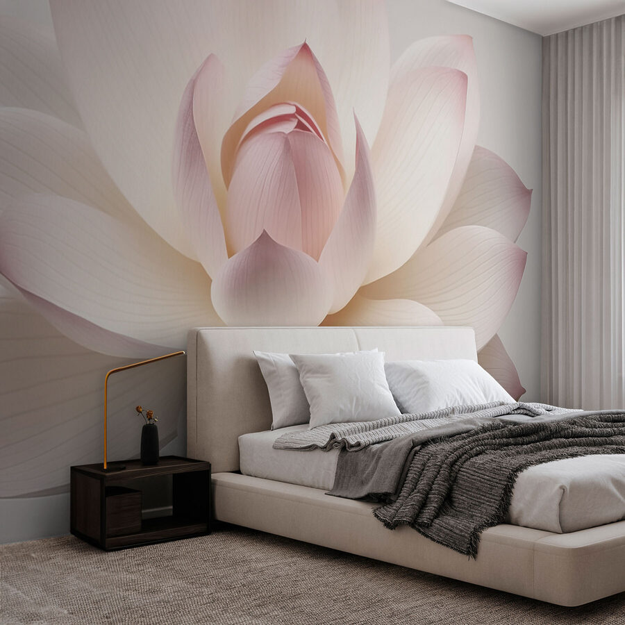 Flores delicadas en colores suaves