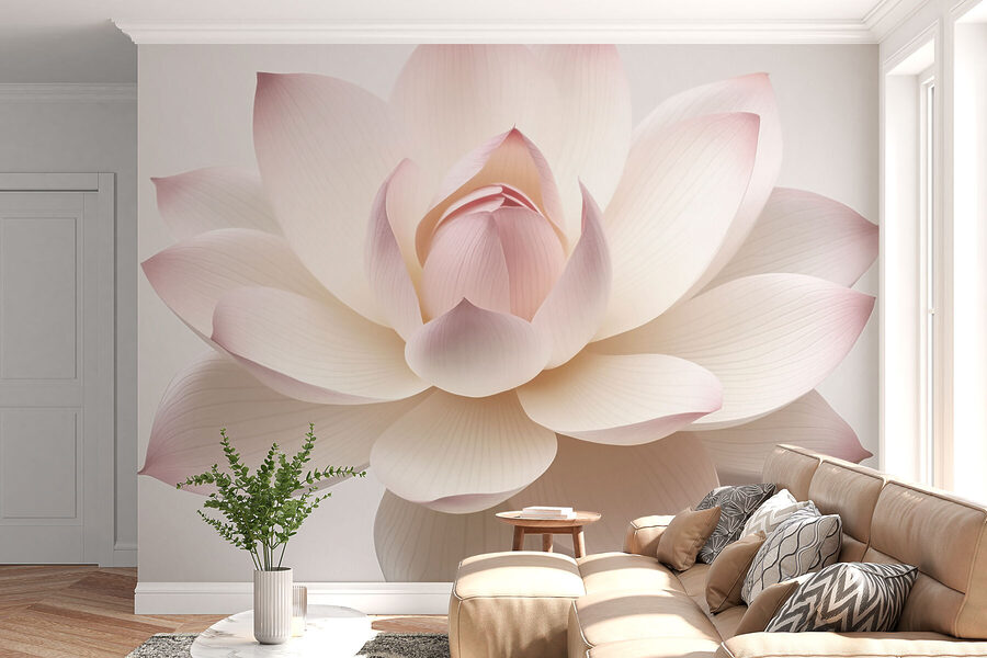 Flores delicadas en colores suaves