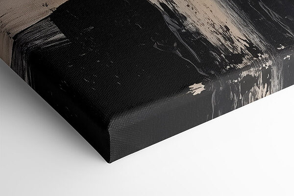 White and black paint on a white surface White and black paint on a white surface