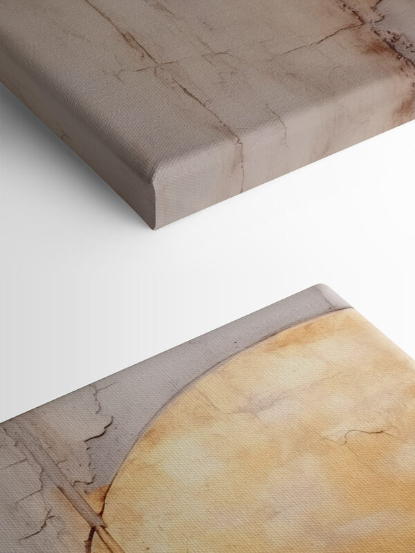 Textured walls with circular element Textured walls with circular element