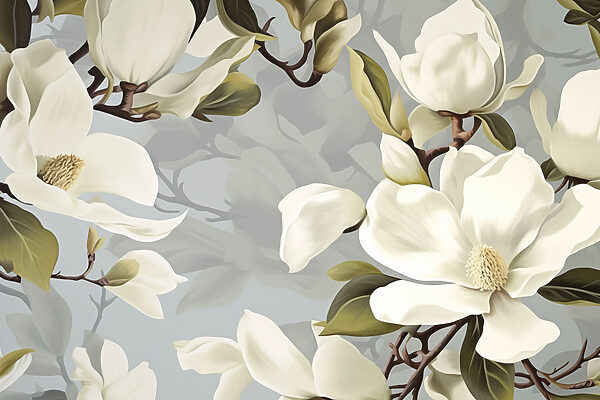 Beautiful magnolias in soft hues Beautiful magnolias in soft hues