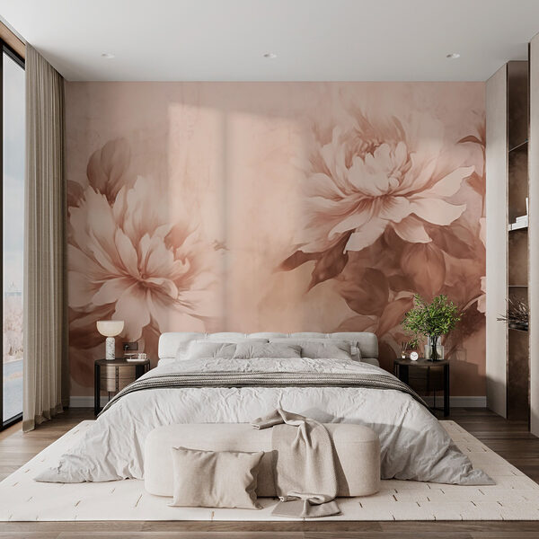 Soft petals in warm tones