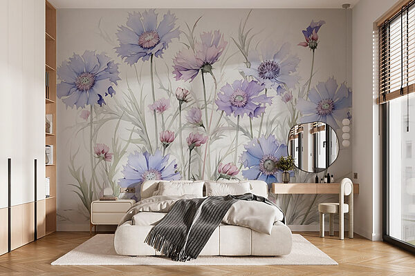Pintura de flores sobre fondo blanco Pintura de flores sobre fondo blanco