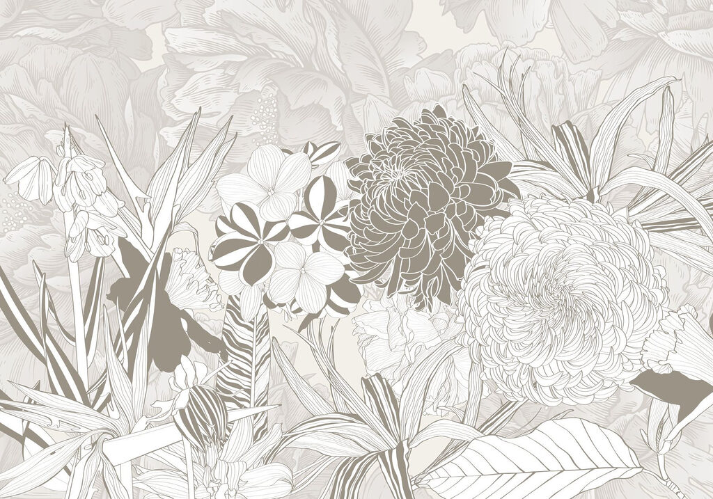 Floral patterns in delicate tones Floral patterns in delicate tones