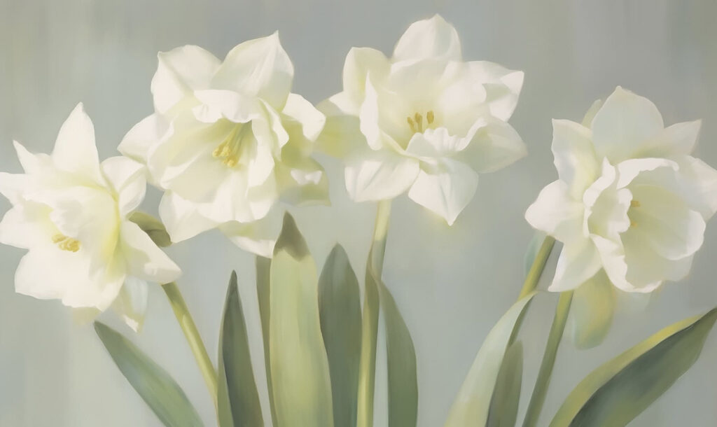 Group of white flowers