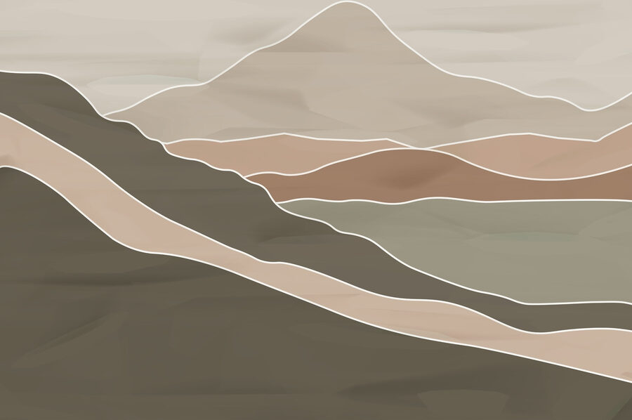 Dibujo de una montaña