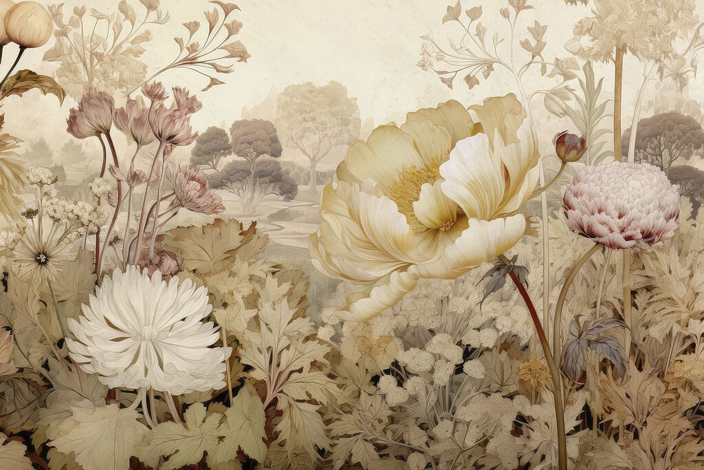 Delicate blooms in muted tones Delicate blooms in muted tones