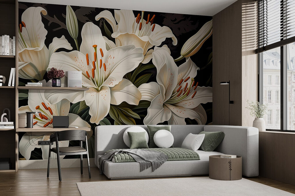 Delicate blooms in serene colors