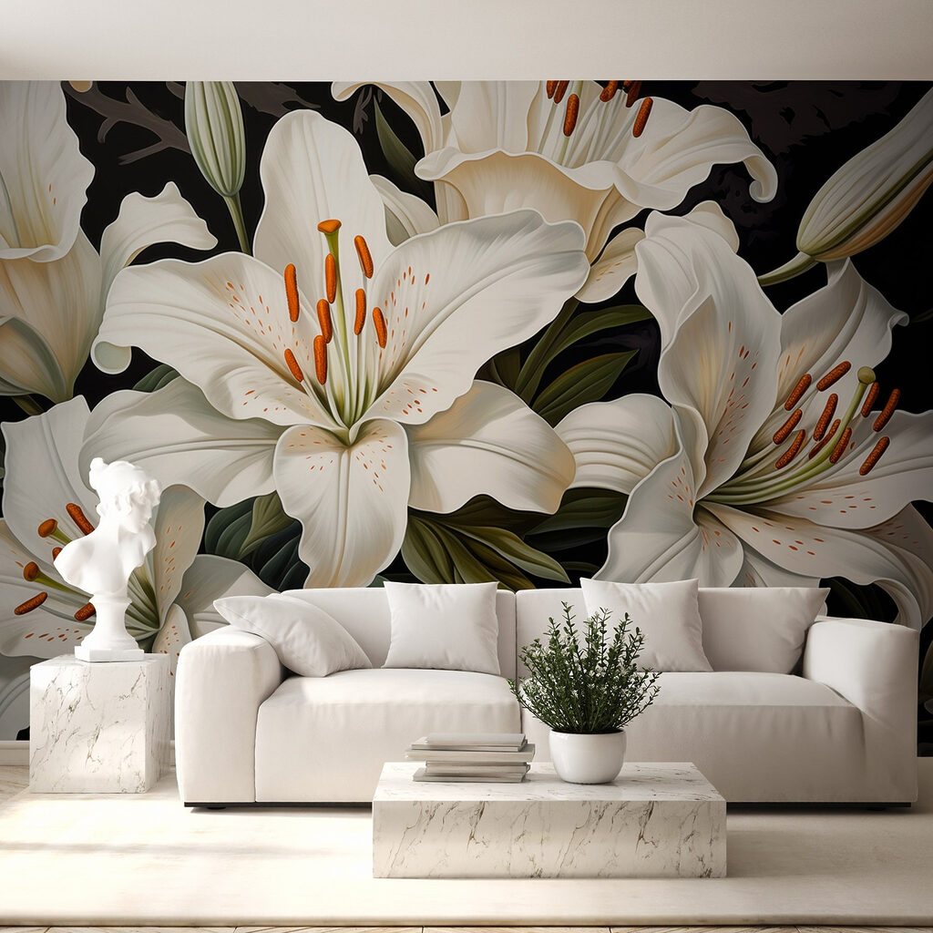 Delicate blooms in serene colors