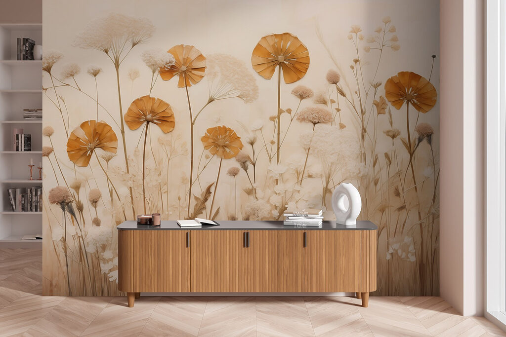 Delicate blooms in soft hues