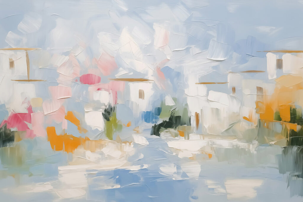 Painting of a landscape Painting of a landscape