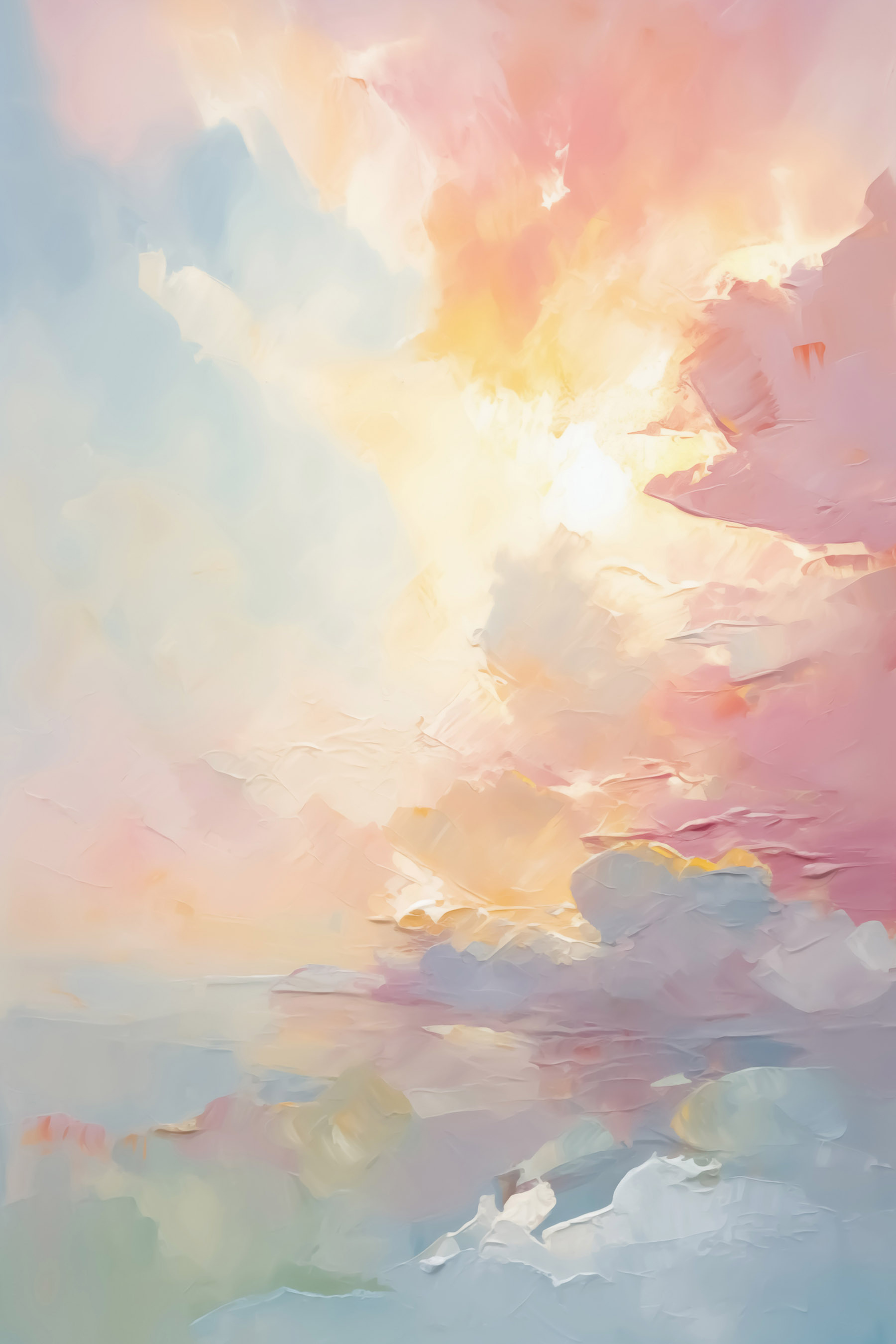 Painting of a sunset Painting of a sunset