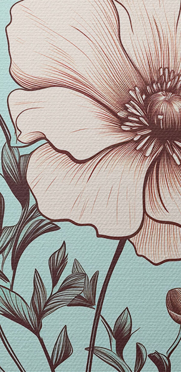 Drawing of a flower Drawing of a flower